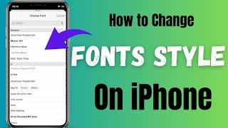 how to change font style in iphone  iphone font style change  change font style in iphone