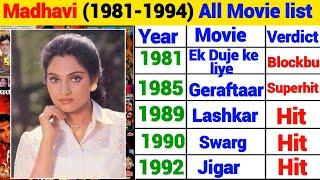 Madhavi All Movie list  1981-1994 Madhavi flop and hit All Movie list Madhavi All hit Movies 