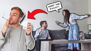 SMOKING A CIGARETTE IN FRONT OF MY GIRLFRIEND *GONE WRONG*