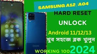 Samsung A12 Hard Reset  Samsung A12 Hard Reset Unlock working 100