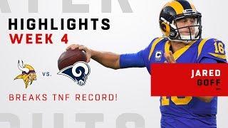 Jared Goff Shatters TNF Passing Record w 465 Yards & 5 TDs