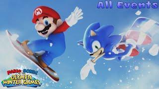 Mario & Sonic at the Olympic Winter Games Wii 4K - All Events