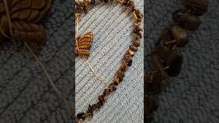 New this week Tigers Eye Heart Butterfly Sun Catcher