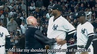 CC Sabathia dislocates his shoulder and tries to stay in the game a breakdown