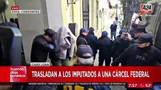  Caso Loan entre insultos así trasladaron a los 6 detenidos por el nene desaparecido