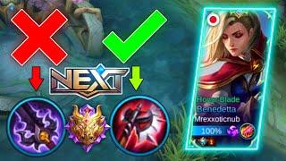 BENEDETTA BEST BUILD 2021 PERFECT MANIAC Top 1 Global Benedetta Build  Benedetta Gameplay  MLBB