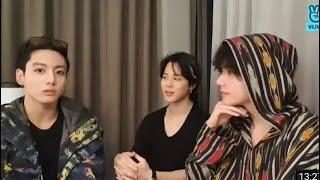 ENG SUB BTS Taehyung jimin and jungkook live Full live  vminkook vlive