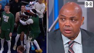 Chuck Reacts to Patrick Beverley Throwing Ball at Pacers Fan  Inside the NBA