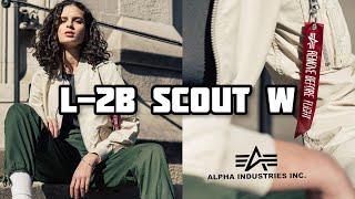 Женский бомбер Alpha Industries L-2b scout W Vintage White