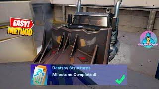 Easy Method to Complete Destroy Structures Milestone 170000 XP in Fortnite Chapter 3 Season 2