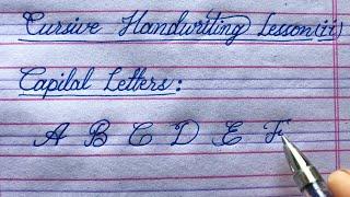 How to Learn Cursive handwriting lesson 2English handwriting Course lesson 2Cursive writing course