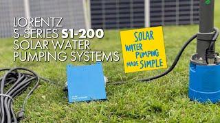 LORENTZ S Series S1-200 Submersible Solar Water Pumping Systems.