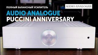 Audio Analogue Puccini Anniversary — полный балансный усилитель  Звук и ничего лишнего
