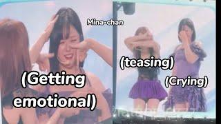 jeongyeon getting *emotional* at nissan concert then there’s members reaction…