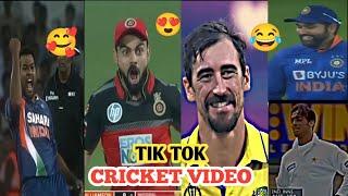 TIK TOK CRICKET VIDEO IPL FUNNY MOMENTS VIRAT KOHLIROHIT SHARMA MS DHONI WORLD CUP SPECIAL