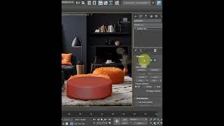 Create your own furry pouf model in 3ds MAX Hair and Fur #3dmodeling #3dsmax #tutorial