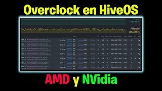 OVERCLOCK AMD Y NVIDIA EN HIVE OS