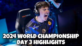 RLCS 2024 WORLD CHAMPIONSHIP DAY 3 HIGHLIGHTS  ALL ROUND 3 AND UPPER 4 MATCHES