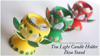 Tea Light Candle Holder  Diya Stand  Diwali Decoration  Christmas Decoration  DIY Home Decor