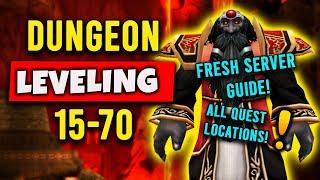 Fresh WOTLK Server Dungeon Leveling Guide Level 15-70