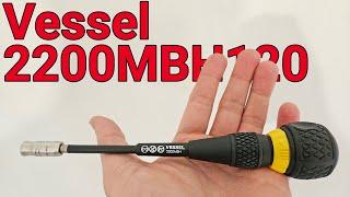 Vessel 2200MBH120 ratchet stubby combo driver from Japan