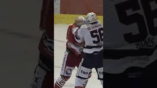 FIRST FIGHT in the books   SDTV Eishockey #shorts