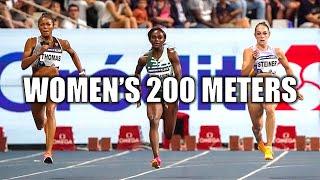 Sydney McLaughlin VS. Abby Steiner  Womens 200 Meters - 2024 L.A Grand Prix