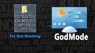 GodMode in windows 10 setup   fix GodMode not working issue 