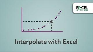 Interpolate with Excel  FORECAST function can interpolate  Excel Off The Grid