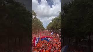 München in orange 10.000 holländische Fans bei Fanmarsch erwartet  Rumänien vs Niederlande EM2024