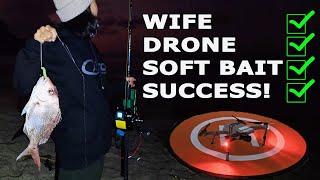 SHE DID IT Drone Fishing Softbait Catch & Cook Hahei Beach Coromandel NZ 4K