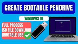 How To Download Windows 10 ISO & Make Bootable Pen Drive for Installation - Any PCLaptop 2024