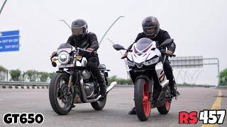 Sorry RE Fanboys  Aprilia Smokes GT650