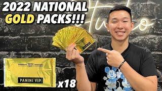 Opening 18 Panini VIP GOLD PACKS from the 2022 National Sports Collectors Convention 