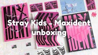 ֪ 🫧 ۫  распаковка альбомов Stray Kids - Maxident ⋆｡˚ T-Crush Heart & Go Ver. unboxing