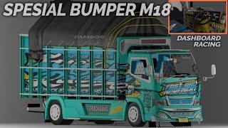 Share Mod Bussid Terbaru Canter M18 + Dashboard Racing  Link MediaFire No Pw
