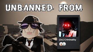 Criminality - Unbanned After 2 Years