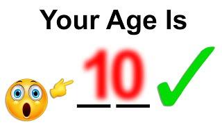 THIS VIDEO WILL GUESS YOUR AGE