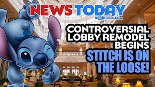 Controversial Grand Floridian Lobby Remodel Begins Stitch on the Loose at Magic Kingdom