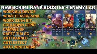 UPDATE SCRIPT RANK BOOSTER + ENEMY LAG + DAMAGE UP AUTO WINSTREAK MOBILE LEGENDS 2023