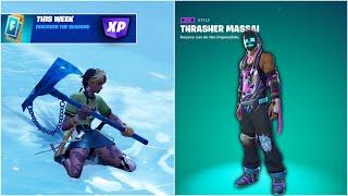 FORTNITE DISCOVER THE SEASONS QUESTS WEEK 6 Trasher Massai Style - XP Challenge Locations Guide