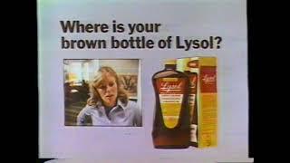 1979 Brown Bottle Lysol Disinfectant Rod Serling Impression  TV Commercial