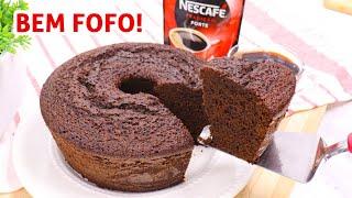 BOLO DE CAFÉ COM CHOCOLATE SUPER FOFINHO  Receita