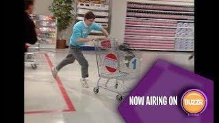 Supermarket Sweep - Charley goes wild with his shopping cart ep 1136 pt 4  BUZZR