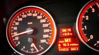 BMW 335i Cabrio 306 HP  0-200 kmh full acceleration