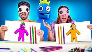 DESENHANDO RAINBOW FRIENDS COM 3 CORES  Gabriel e Shirley 2.0