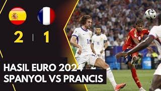 Hasil Euro 2024 Spanyol vs Prancis Skor 2-1