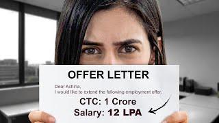 The Truth About ₹1 CRORE SALARY Package  CTC vs In-hand Explained