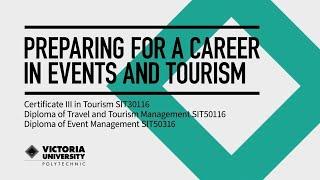 Preparing for a Career in Events and Tourism