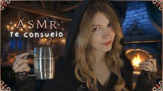 ASMR misteriosa DAMA te CONSUELA en una TABERNA ️【Fantasía Medieval】